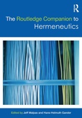 Cover: The Routledge Companion to Hermeneutics - Routledge