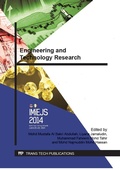 Cover: Engineering and Technology Research - Trans Tech Publications Ltd