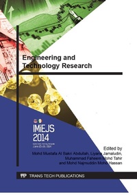 Enlarge image Cover: Engineering and Technology Research - Trans Tech Publications Ltd