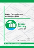 Cover: Green Factory Bavaria Colloquium 2014 - Trans Tech Publications Ltd
