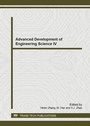 Cover: Advanced Development of Engineering Science IV - Trans Tech Publications Ltd