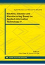 Cover: Machine, Industry and Manufacturing Based on Applied-Information Technology IV - Trans Tech Publications Ltd