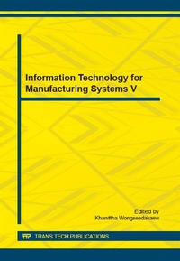 Enlarge image Cover: Information Technology for Manufacturing Systems V - Trans Tech Publications Ltd