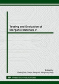 Cover: Testing and Evaluation of Inorganic Materials V - Trans Tech Publications Ltd