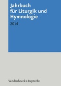 Cover: Jahrbuch f&uuml;r Liturgik und Hymnologie - Vandenhoeck & Ruprecht