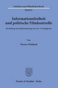 Abbildung von: Informationsfreiheit und politische Filmkontrolle - fibre