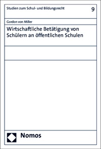 Abbildung von: Wirtschaftliche Betätigung von Schülern an öffentlichen Schulen - Nomos