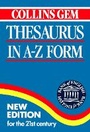 Cover: Thesaurus in A-Z Form - Collins