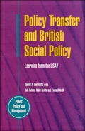 Cover: Policy Transfer and British Public Policy - Open University Press