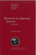 Cover: Research in Japanese Sources - Center for Japanese Studies, University of Michigan