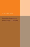 Cover: Complex Integration and Cauchy's Theorem - Cambridge University Press