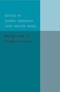 Cover: Background to Modern Science - Cambridge University Press