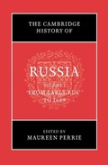 Cover: The Cambridge History of Russia: Volume 1, From Early Rus' to 1689 - Cambridge University Press
