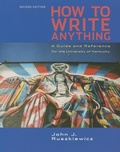 Cover: Cp How to Write Anything 2e U Kentucky - Bedford Books