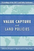 Cover: Value Capture and Land Policies - Lincoln Institute of Land Policy