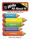 Cover: Write All about It: Grades 1,2,3 - TEACHER CREATED RESOURCES