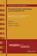Cover: Foundations for Syriac Lexicography IV - Gorgias Press