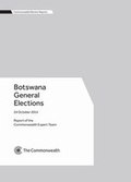 Cover: Botswana General Elections, 24 October 2014 - Commonwealth Secretariat