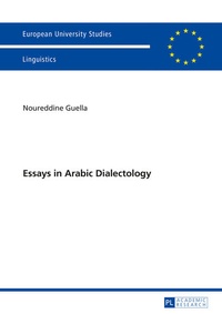 Abbildung von: Essays in Arabic Dialectology - Peter Lang Verlag