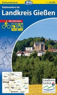 Abbildung von: Radwanderkarte BVA Radwandern im Landkreis Gießen 1:50.000, reiß- und wetterfest, GPS-Tracks Download - BVA BikeMedia