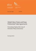 Cover: Global value chains and deep preferential trade agreements - German Institute of Development and Sustainability (IDOS) gGmbH