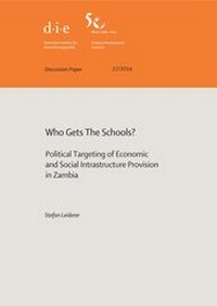 Enlarge image Cover: Who gets the schools? - German Institute of Development and Sustainability (IDOS) gGmbH
