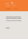 Cover: Linking results-based aid and capacity development support - German Institute of Development and Sustainability (IDOS) gGmbH