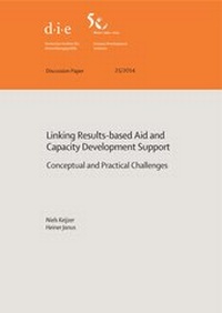 Enlarge image Cover: Linking results-based aid and capacity development support - German Institute of Development and Sustainability (IDOS) gGmbH