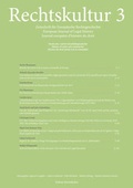 Cover: Rechtskultur 3 - Zeitschrift f&uuml;r Europ&auml;ische Rechtsgeschichte (Heft 3) - edition rechtskultur