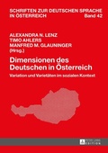 Cover: Dimensionen des Deutschen in &Ouml;sterreich - Peter Lang Verlag