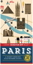 Cover: City Scratch-off Map: Paris - Chronicle Books