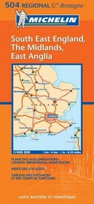 Abbildung von: South East England, the Midlands, East Anglia - Michelin Maps