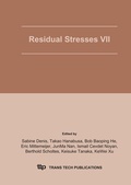 Cover: Residual Stresses VII, ICRS7 - Trans Tech Publications Ltd
