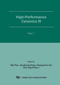 Enlarge image Cover: High-Performance Ceramics III - Trans Tech Publications Ltd