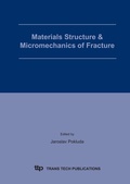 Cover: Materials Structure & Micromechanics of Fracture - Trans Tech Publications Ltd