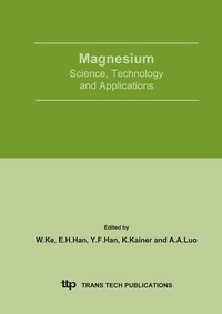 Enlarge image Cover: Magnesium - Science, Technology and Applications - Trans Tech Publications Ltd