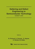 Cover: Gettering and Defect Engineering in Semiconductor Technology XI - Trans Tech Publications Ltd