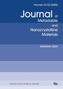 Cover: ISMANAM-2004 - Trans Tech Publications Ltd