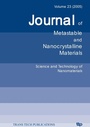 Cover: Science and Technology of Nanomaterials - Trans Tech Publications Ltd