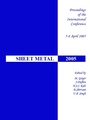 Cover: Sheet Metal 2005 - Trans Tech Publications Ltd