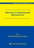Cover: Advances in Experimental Mechanics IV - Trans Tech Publications Ltd