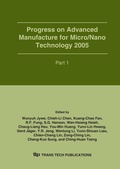 Cover: Progress on Advanced Manufacture for Micro/Nano Technology 2005 - Trans Tech Publications Ltd