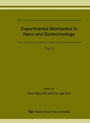 Cover: Experimental Mechanics in Nano and Biotechnology - Trans Tech Publications Ltd