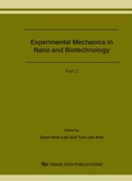 Cover: Experimental Mechanics in Nano and Biotechnology - Trans Tech Publications Ltd