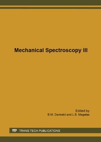 Abbildung von: Mechanical Spectroscopy III - Trans Tech Publications Ltd