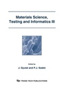 Cover: Materials Science, Testing and Informatics III - Trans Tech Publications Ltd