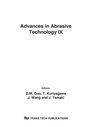 Cover: Advances in Abrasive Technology IX - Trans Tech Publications Ltd