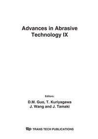 Enlarge image Cover: Advances in Abrasive Technology IX - Trans Tech Publications Ltd