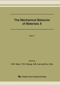 Cover: The Mechanical Behavior of Materials X - Trans Tech Publications Ltd