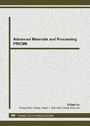 Cover: Advanced Materials and Processing - Trans Tech Publications Ltd
